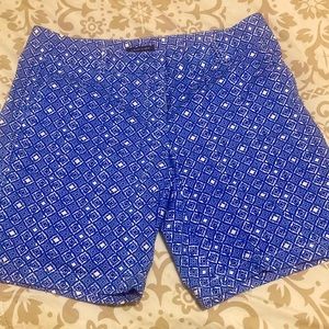 Blue and white Land and Sea Woman  shorts